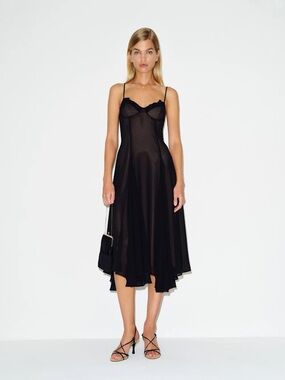 REFORMATION Laia Dress in Black 4